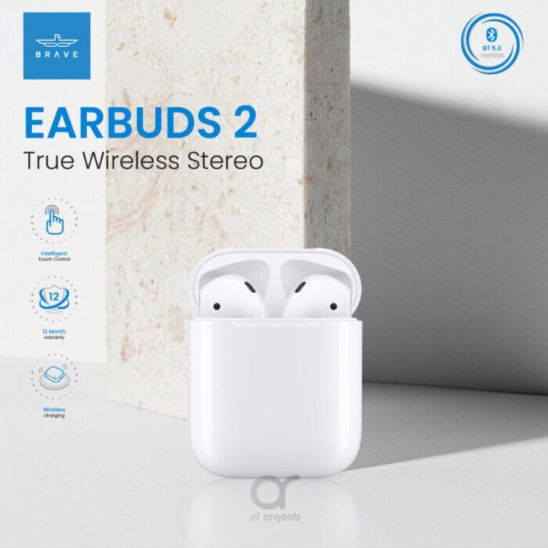 BRAVE E-22 TWS Wireless Earphone 2 White b