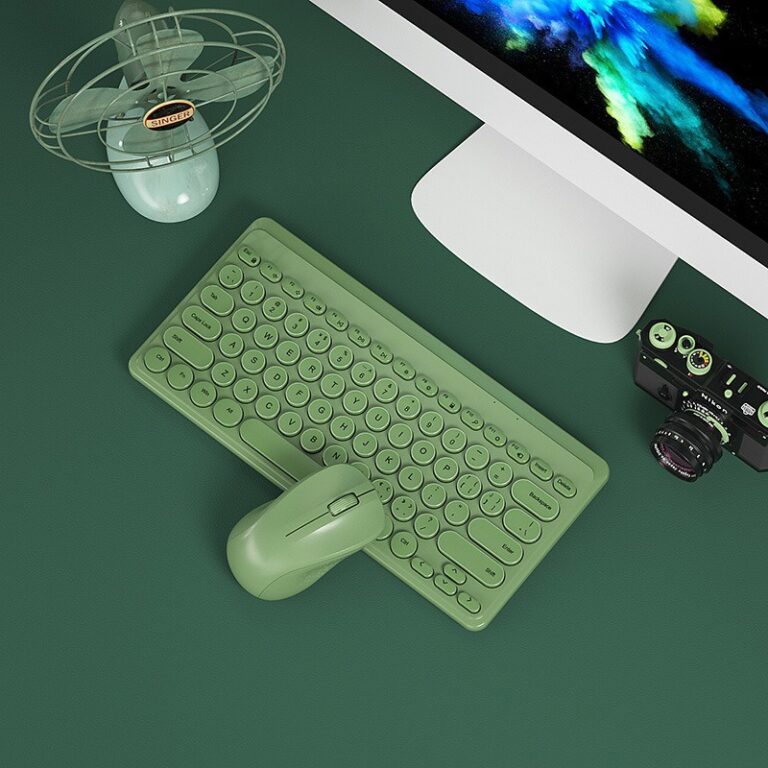 B.O.W MK610 Wireless Keyboard Mouse Combo - Green