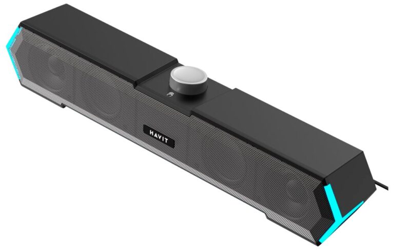 Havit M19 RGB Stereo Channel Extra Bass Computer Wired Speaker c